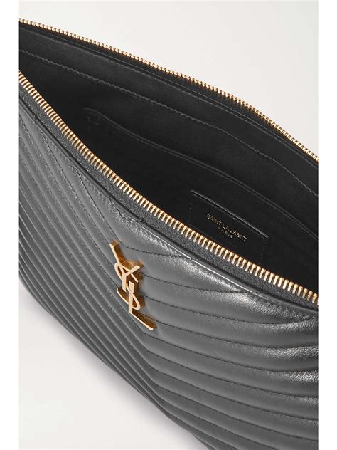 pouch con monogramma ysl|Saint Laurent YSL Monogram Small Pouch in Smooth Leather.